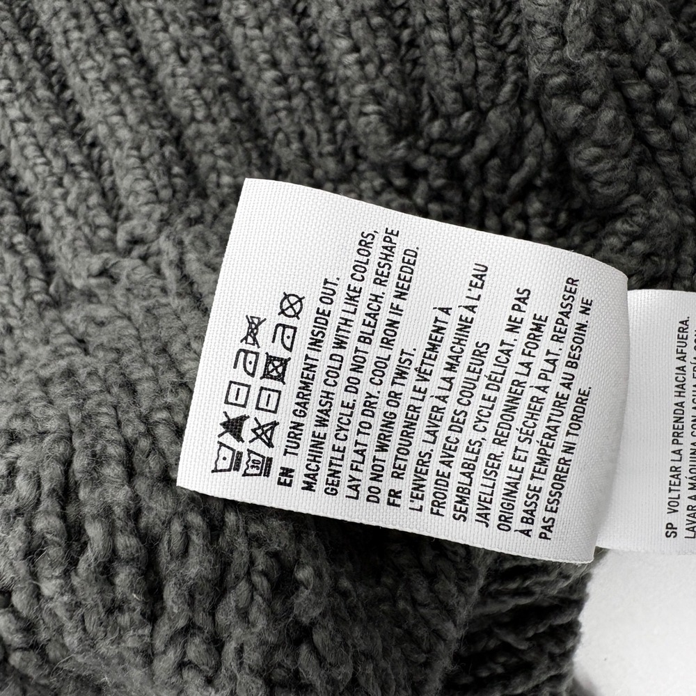 American‎ Eagle Small mock neck cable knit chunky sweater Cropped Green - Picture 16 of 16